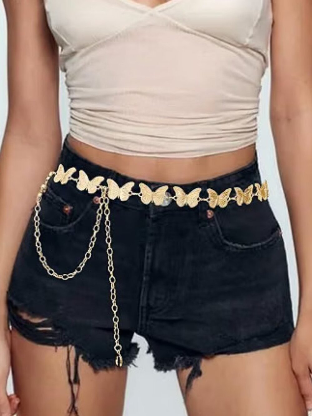 🔥𝗦𝗔𝗟𝗘 - 𝗟𝗜𝗠𝗜𝗧𝗘𝗗 𝗧𝗜𝗠𝗘 | Butterfly Chain Belt Women Y2K Cowgirl